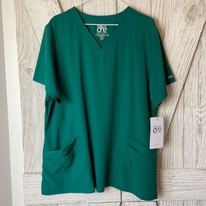 Barco One Women's Solid V-Neck Scrub Top